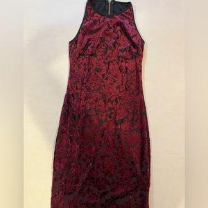 Women’s Dress, Color Deep Red, Size 5/6